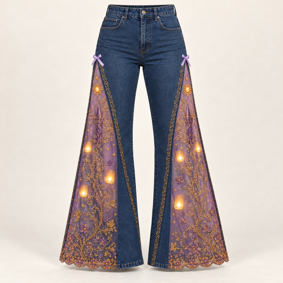 Lantern princess flare jeans